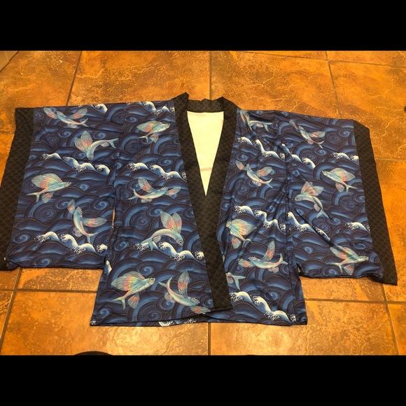 Blackmilk Tops - Blackmilk Flying Fish Kimono